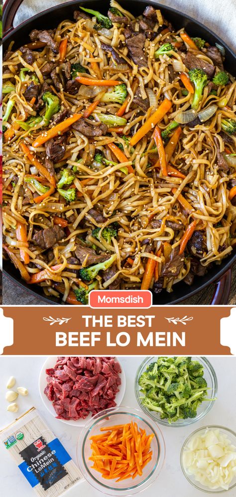 Essen, Best Beef Lo Mein Recipe, Beef Lo Mein Recipe, Beef Lo Mein, Lo Mein Recipe, Beef Stir Fry Recipes, Lo Mein Recipes, Asian Noodle Recipes, Chinese Cooking Recipes