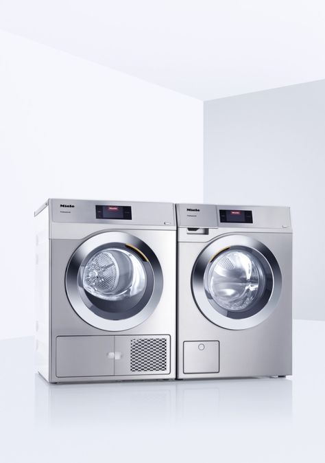 Commercial Washer And Dryer, Miele Washing Machine, Miele Laundry, Commercial Washing Machine, Modern Washing Machines, Compact Washing Machine, Electronic Store, Laundry System, Compact Laundry