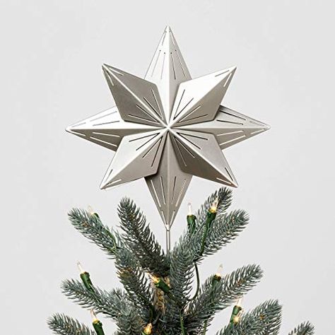 Hearth & Hand with Magnolia Star Tree Topper Silver Hearth & Hand with Magnolia Natal, Modern Tree Topper, Hand Christmas Tree, Silver Tree Topper, Hearth And Hand With Magnolia, Farmhouse Christmas Ornaments, Hearth & Hand With Magnolia, Star Tree, Metal Christmas Tree