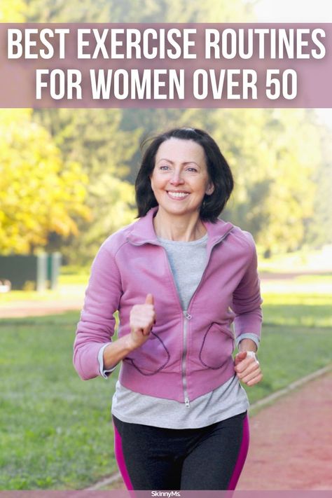 The best way to keep your body young is to use it often. Keep moving! These are some of the best exercise routines for women over 50. Exercises Over 50 Women, Exercise For 50 Year Olds Woman, Exercise Plan For Women Over 50, Over 50 Workouts For Women, Exercise For Women Over 50, Workouts For Women Over 50, Older Woman Workout, Weight Training At Home, Senior Workout