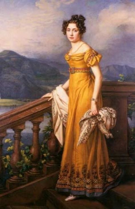 Regency Women Portraits, Regency Portraits Woman, 1823 Fashion, Regency Gowns, 1820s Fashion, Regency Gown, Regency Era Fashion, Regency Dress, Regency Fashion