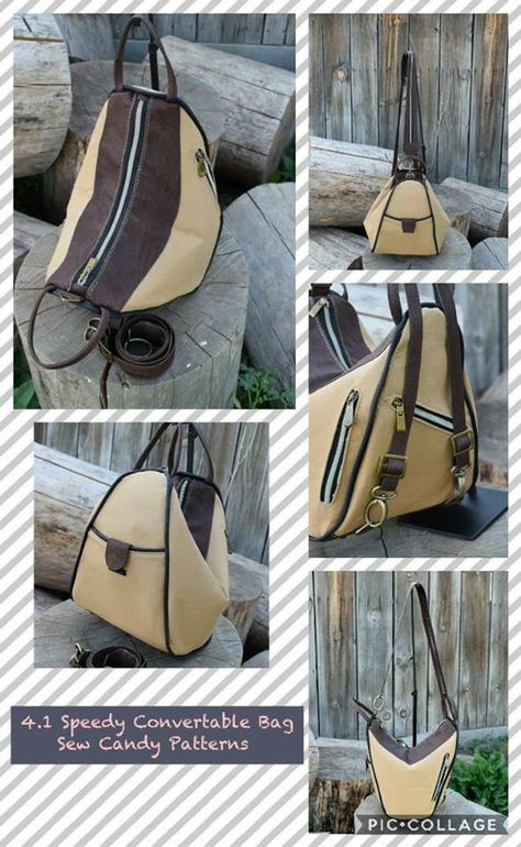 Mochila Jeans, Handbag Sewing Patterns, Bag Sewing Pattern, Diy Bags Patterns, Modern Bag, Bag Sewing, Convertible Bags, Bag Patterns To Sew, Fabric Bags