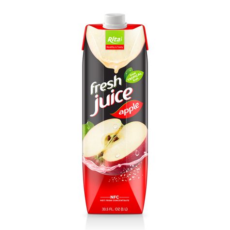 Box 1L fruit apple juice Essen, Aqua Frescas, Orange Juice Benefits, Stok Makanan, Fruit Juice Packaging, Filipino Snacks, Canned Juice, Fruit Juice Recipes, Kids Juice