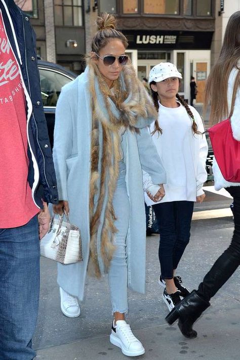 5 Major Celebs and the Shoes They Keep Rewearing | Who What Wear How To Style Alexander Mcqueen Sneakers, Mcqueen Trainers Outfit, Mcqueen Sneakers Outfit Women, Mcqueen Sneakers Outfit, Alexander Mcqueen Sneakers Outfit, Alexander Mcqueen Outfit, Alexander Mcqueen Trainers, Sneakers Outfit Spring, J Lo Fashion