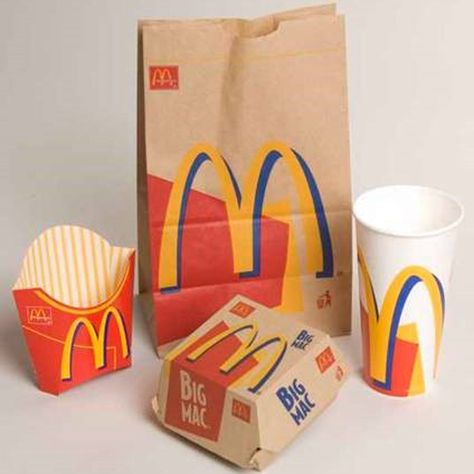 16 McDonald's Packaging Designs | Dieline 90s Childhood, Fimo, Mcdonalds Packaging, Kids Nostalgia, Mcdonald's Aesthetic, Food Logos, Mc Donald, 90s Memories, Brand Management