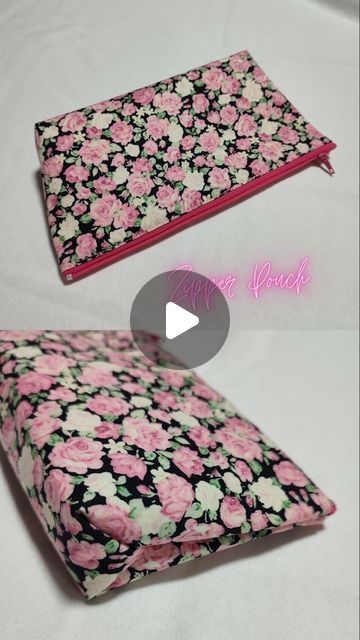 Pouch Purse Patterns, How To Make A Pencil Pouch, Pouch Tutorial Zippered, Make Up Pouch Sewing Pattern, Sewing Pouches And Bags Diy Tutorial, Sewing A Makeup Bag, Easy Pouch Sewing Pattern, Small Pouch Diy, Pouch Pattern Sewing