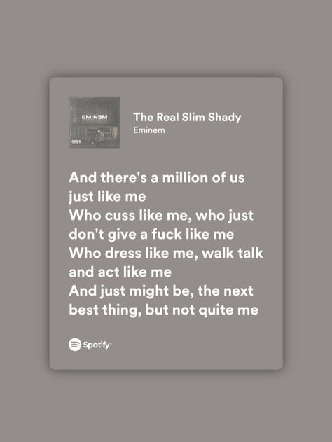 Rap Lyrics Quotes Eminem, Emenim Quotes Slim Shady, My Band Eminem, Eminem Best Songs, Lose Yourself Eminem Lyrics, Eminem Song Lyrics Wallpaper, Eminem Advice, Eminem Aesthetic Quotes, Eminem Captions