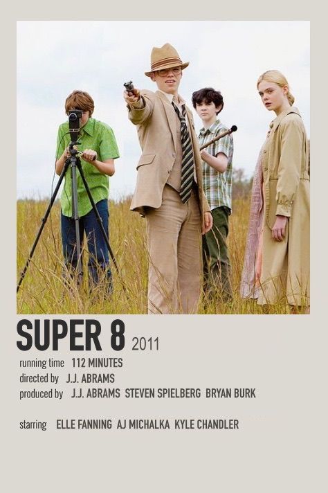 Super 8 polaroid movie poster ~ made by @lavendersorrows Super 8 Poster, Super 8 Movie Poster, Super 8 Movie Aesthetic, Super 8 Movie, Sense 8, Polaroid Movie Poster, Alt Posters, Super 8 Film, Movie Wall