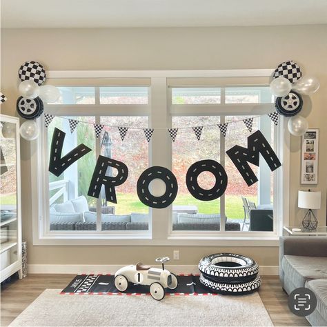 Comes With : 1 X Race Track Canvas (Used For A Photo) 1 X Trophy (Nwot) 12x Checker/Wheel Balloons For Helium Or Air (7 Used But Can Be Refilled , 5 Haven’t Been Used Yet) 1 X Checkered Runner (Nwot) 16x Race Car Napkins (Nwot) 8x Race Car Paper Cups (Nwot) 10x Flags (Nwot) 1 X Checkered Flag Banner (Nwot) 1 X Large “Vroom” Banner (Homemade, Hung For The One Party) 2 X Blow Up Wheels (Pool Floaties) (Blown Up Once With Pump) Optional Items (Can Omit These If Birthday Is For A Different Age): 1 X Speed Limit Sign For 3rd Birthday (Homemade) 1 X Silver “3” Candle (Used Slightly) 3rd Birthday Party Race Cars, Audi Birthday Party, Fast Car Themed Birthday Party, Third Birthday Race Car Theme, Two Fast Birthday Balloons, Diy Car Theme Birthday Decor, Racing To One Half Birthday, Speed Limit 3 Birthday, Race Track Theme Birthday Party