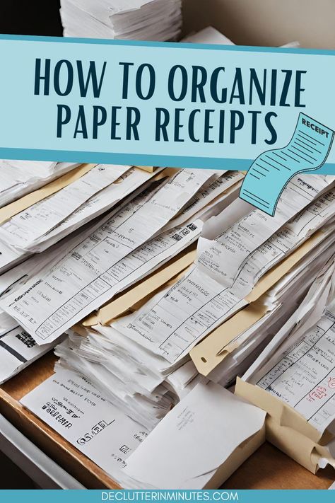 Organizing your home office, but don't know where to start? Check out our tips and ideas on how to organize receipts! From what documents to keep for taxes, what to toss, and easy ways to declutter, we have all the info you need. Don't let the paperwork overwhelm you - get organized today with these simple tricks! Document Storage Ideas Home Office, Organize Receipts, Paperwork Storage, Office Ideas For Work, Life Organization Binder, Tax Organization, Work Binder, Paper Clutter Organization, Office Organization Files