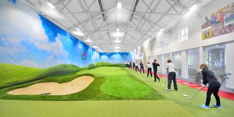 Golf Studio, Indoor Golf Simulator, Golf Driving Range, Golf Clubhouse, Golf Room, Indoor Golf, Golf Range, Golf Simulator, Golf Academy