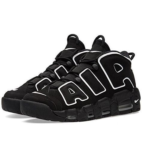 Nike Air More Uptempo Black, Zapatillas Nike Jordan, Nike Air Uptempo, Zapatillas Nike Air, Nike Air More Uptempo, Nike Air More, Jordans Girls, Black Nike Shoes, Tenis Nike