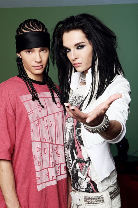 Bill and his identical older twin, Tom.  2009, South Africa. Music, Tom And Bill, Bill Kaulitz, Tom Kaulitz