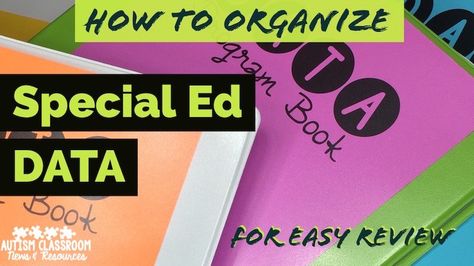 Organizing special ed data is a huge job. This post shares a program book and the way I organize and store my data. Special Education, Education, Books, The Struggle Is Real, Successful Relationships, Struggle Is Real, How To Organize, Resource Classroom, The Classroom