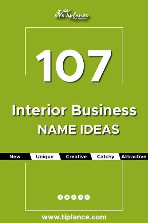 170 Catchy Interior Company Name ideas.  Are you Looking for a name for interior design business or Company? after deep research and weeks of planning and study, we came up with unique, attractive catchy and innovative Interior design business name ideas.  #BusinessNameIdeas #BusinessNames #InteriorDesignBusinessName Logos, Names For Studio, Interior Designer Name Ideas, Interior Design Company Logo Ideas, Interior Names Ideas, Name Studio Ideas, Furniture Names Ideas, Furniture Brand Name Ideas, Names For Interior Design Studio