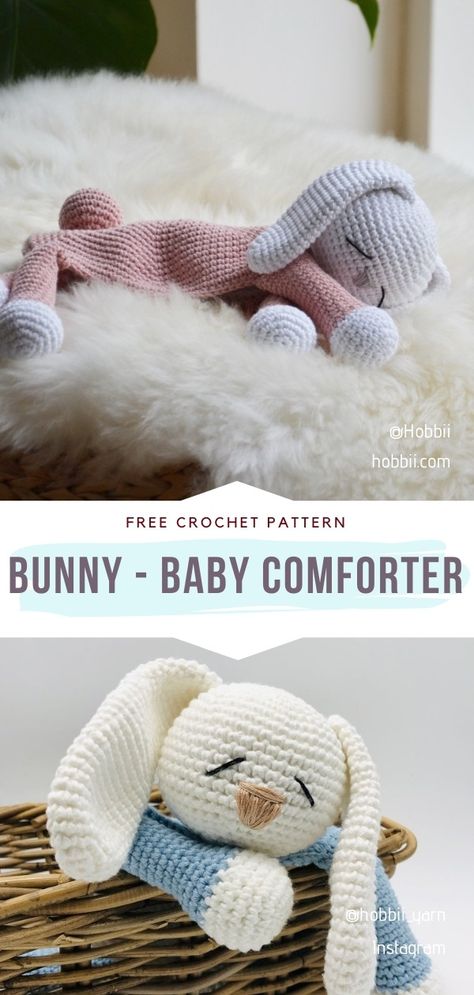 Amigurumi Patterns, Free Bear Lovey Crochet Pattern, Crochet Cuddle Toy, Bunny Snuggler Crochet Pattern Free, Crochet Plush Lovey Free Pattern, Free Snuggler Pattern, Crochet Cuddle Blanket, Crocheted Lovies Free, Crochet Snuggle Bunny Free Pattern