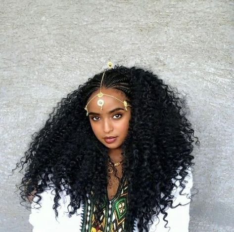 Ethiopian Braids, Ethiopian Hair, Curly Braided Hairstyles, Ethiopian Beauty, Afro Punk Fashion, Fancy Braids, Cute Box Braids, Natural Braided Hairstyles, Ethiopian Women