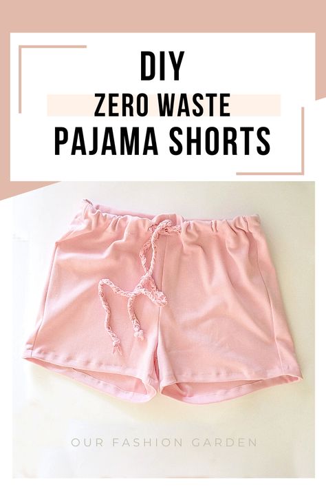 Even if you're a beginner, this tutorial is perfect for you! Learn how to sew your own pajama shorts.  #diy #sewing #tutorial #fashion #pajamashorts #pajamatutorial #pajama #sustainableclothing #sustainablefashion #sewingforbeginners Diy Pyjamas Women, Sewing Pajama Shorts, Easy Pajama Shorts Pattern, Pajama Shorts Sewing Pattern Free, Sew Pajama Shorts, Shorts Diy Sew, Pajama Shorts Sewing Pattern, How To Sew Shorts For Beginners, Pajama Shorts Pattern Free