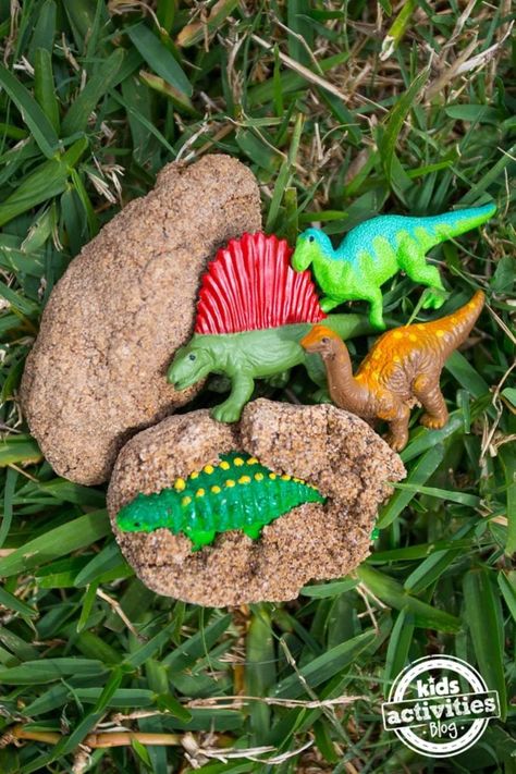 Dinosaur Surprise Eggs Kids Activities Blog Crafts Dinosaur, Plastic Dinosaurs, Tiny Dinosaur, Dinosaur Crafts, Dinosaur Eggs, Surprise Egg, Fun Arts And Crafts, Egg Crafts, Dinosaur Theme