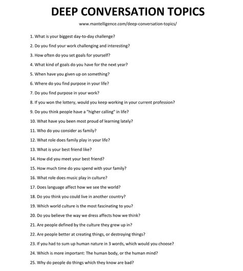 Deep conversation topics Out Of The Box Questions, Fun Topics To Write About, Topic Questions Conversation Starters, Things To Talk About With A New Friend, Holding A Conversation, Deep Topics To Write About, Topics For Deep Conversation, Topic Starters Boyfriend, Thing To Talk About With Friends