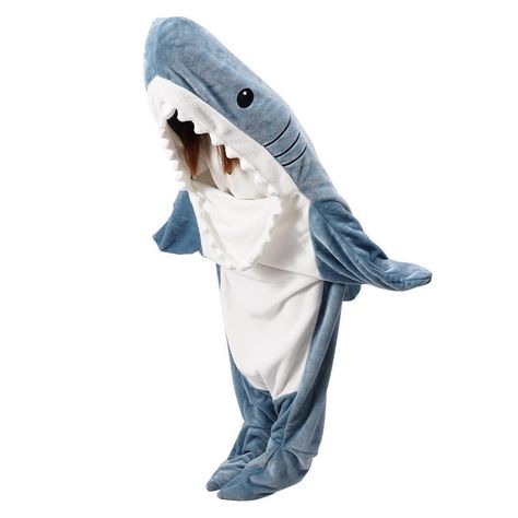PRICES MAY VARY. Realistic design: This wearable shark blanket compared to a regular tail blanket. You can put your head and arms in so that you can feel the warmth of the blanket all over your body, and you can also put your hands outside to get freed. Compared to regular wearable blankets, shark blankets can wrap legs and feet. Unique shark shapes, realistic prints, and classic colors will help you get into character every time you wear it. Premium material: Our shark blankets, made of the sof Silly Sharks, Shark Sleeping Bag, Shark Onesie, Shark Blanket, Shark Pajamas, Shark Blankets, Shark Costumes, Animal Pajamas, Warm Pajamas