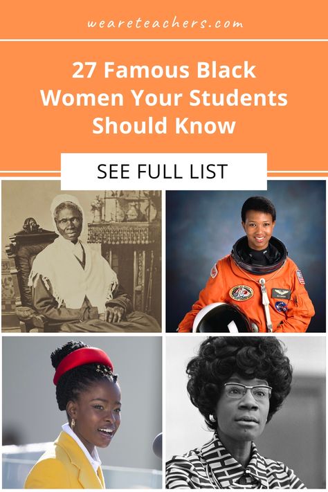 27 Famous Black Women Your Students Should Know Famous Black Women, Famous African American Women, Famous Black Americans, Women History Month Activities, Famous Black People, 7th Grade Social Studies, Famous African Americans, Venus And Serena Williams, Black Entertainment