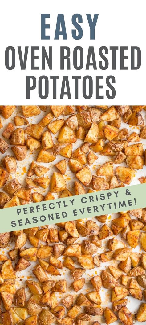 Potatoes In Oven Crispy, Roasted Hashbrown Potatoes, Baked Fried Potatoes In The Oven, Bake Small Potatoes In Oven, Quick Oven Roasted Potatoes, Potato Oven Baked, Oven Baked Fried Potatoes, Roasted White Potatoes In Oven, Baked Potato Cubes In Oven