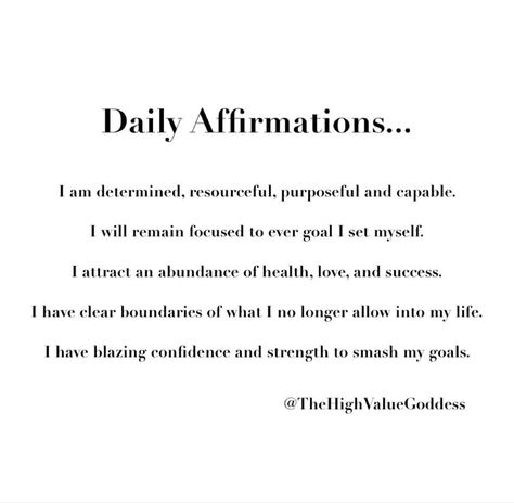 High Value Woman Affirmations, Determination Affirmations, Queen Tips, High Value Woman, I Got U, Building Confidence, Daily Positive Affirmations, Black Femininity, Self Confidence Tips