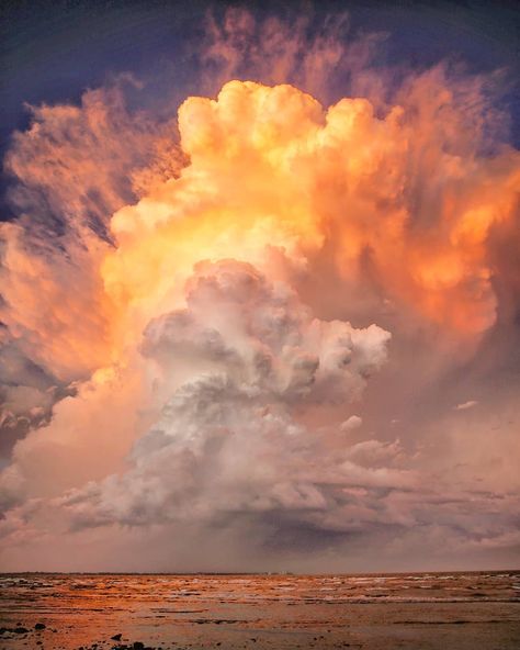 Wild and stormy sunset clouds billowing over the bay. I captured this image down by the foreshore between Sandgate and Shorncliffe a couple… Stormy Sunset, Earth Pictures, Clouds Photography, Belle Nature, Sunset Clouds, Cloud Art, Amazing Sunsets, Sky Art, Queensland Australia