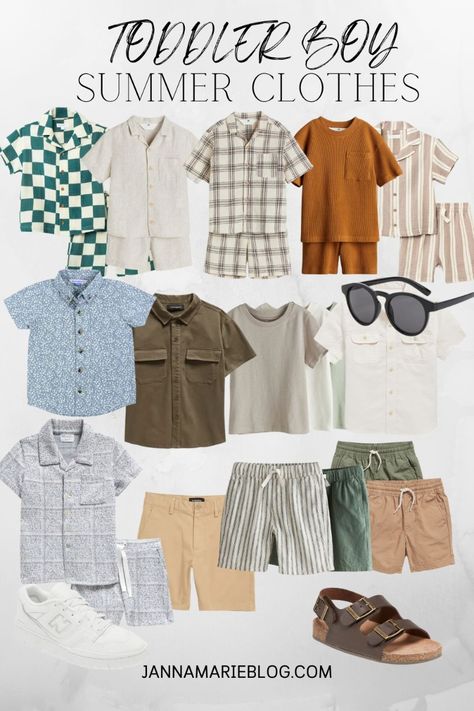 I'm obsessed with this list of toddler boy summer outfits - they'll definitely keep my little one looking cool and feeling comfortable this summer! Kids Summer Outfits Boys, Toddler Boys Summer Outfits, Toddler Boy Beach Outfit, Toddler Boy Style Summer, Summer Toddler Boy Outfits, Little Boy Summer Outfits, Toddler Summer Outfits Boy, Trendy Boy Outfits Summer, Toddler Boy Spring Outfits