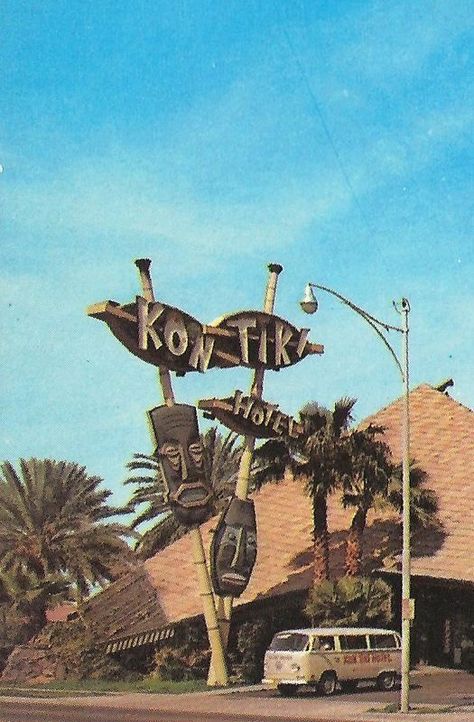 Tiki Pop, Kon Tiki, Tiki Hawaii, Retro Signage, Googie Architecture, Tiki Bars, Tiki Decor, Tiki Bar Decor, Tiki Lounge