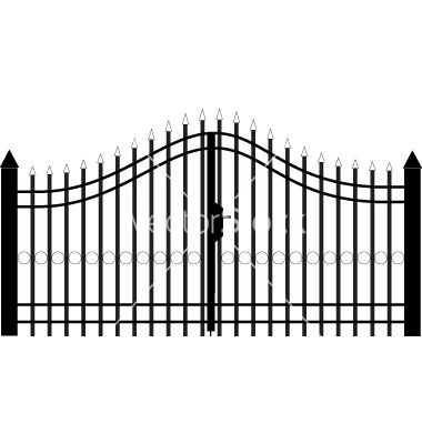 Gate silhouette vector by Seller - Image #2047591 - VectorStock Adobe Illustrator, Gate Silhouette, Gate Vector, Silhouette Vector, Vector Image, High Res, Garden Tools, Png Images, Gate