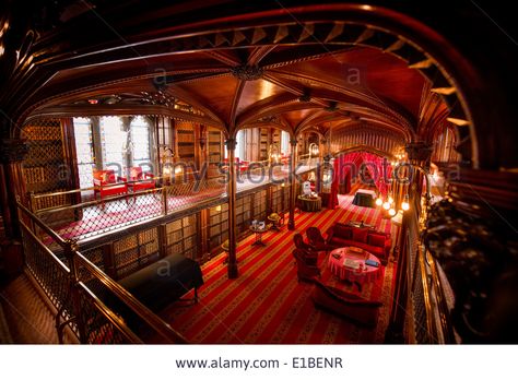 A look behind the scenes of Arundel Castle as they prepare to open to the public after winter. The library viewed from balcony. Arundel Castle Interior, Castle Inspiration, Castle Library, Castle Interiors, Fantasy Terrain, Lake Como Villas, Castle Interior, Arundel Castle, Castle Howard