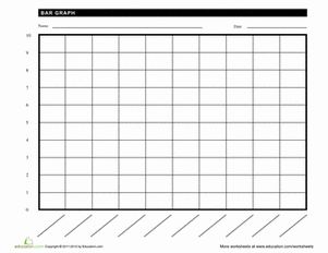 Blank Bar Graph Worksheet Graphing First Grade, Bar Graphs Activities, Blank Bar Graph, Bar Graph Template, Reading Graphs, Math Sort, Kindergarten Math Worksheets Free, Data Binders, Data Notebooks