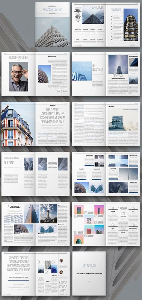 Architecture Magazine Layout - Magazine Templates - Free PSD Templates Architectural Report Layout, Book Layout Architecture, Magazine Layout Design Architecture, Architecture Report Layout, Indesign Layout Architecture, Magazine Layout Architecture, Architecture Booklet Layout, Architectural Magazine Layout, Architecture Magazine Design