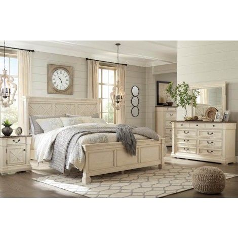 Ashley Bolanburg, Recamaras King Size, Farmhouse Bedroom Set, Queen Panel Beds, Bedding Pillows, King Bedroom Sets, Bedroom Panel, Headboard Styles, Queen Bedroom