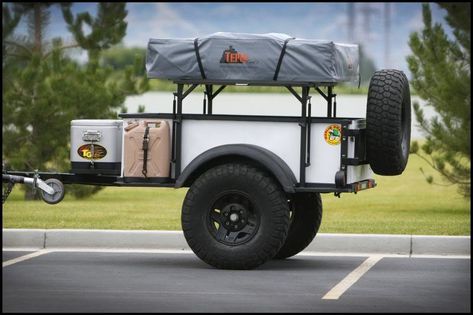 Click this image to show the full-size version. Sankey Trailer, Camping Gear Trailer, Diy Jeep, Homemade Trailer, Camping Trailer Diy, Jeep Trailer, Diy Camper Trailer, Off Road Camper Trailer, Expedition Trailer