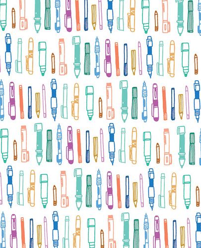 Lapiceras pattern Pattern Illustrations, Stationary Wallpaper, Brand Patterns, Gemma Correll, Pink Studio, Pen Pattern, Kids Patterns, Print Inspiration, Pretty Patterns