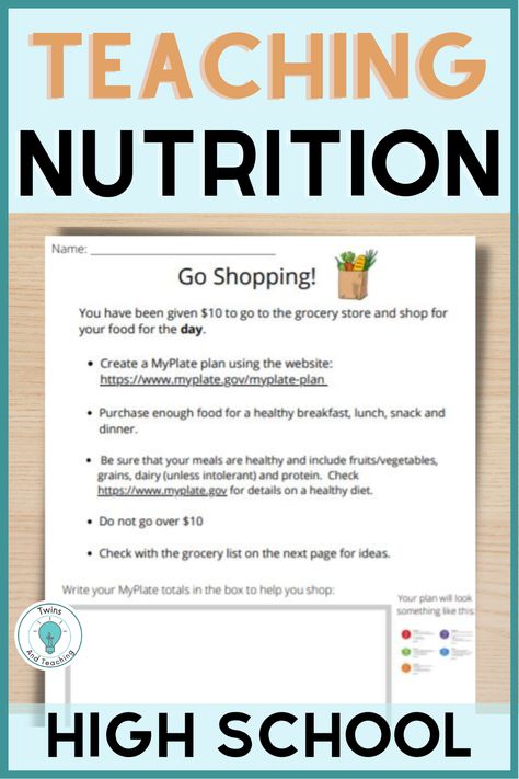 Health Lessons For High School, Teaching Nutrition To High Schoolers, Healthy Eating Lessons For Middle School, Health Projects High School, Nutrition Classes Lesson Plans, Nutrition And Wellness, Nutrition Activities High School, Nutrition Lessons For Kids, Nutrition Lessons For Middle School