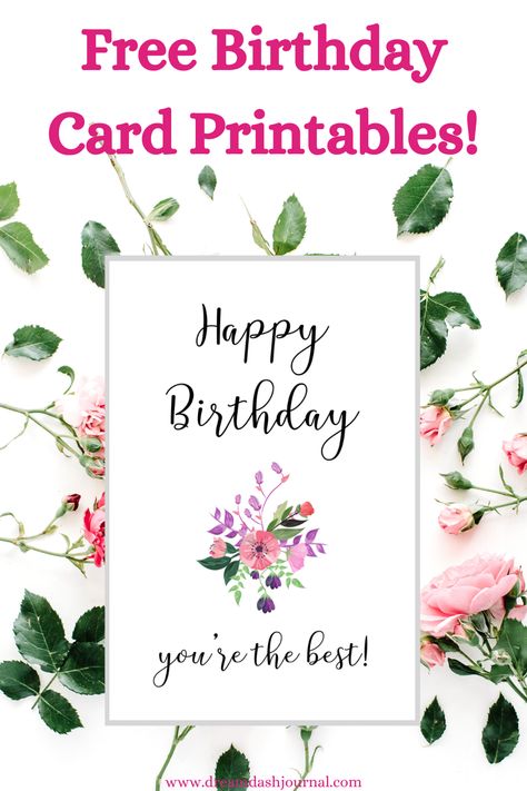 Pretty birthday card printable cards for her are so cute and colorful! Printable free birthday cards are an easy gift! #freeprintables #free #freebirthdaystuff #birthday #freecards #freeart #printablecards #freebirthday #birthdaygifts #freebirthdaycards #printables Free Printable Birthday Cards For Women, Printable Birthday Cards Free Templates, Free Birthday Card Printable, Birthday Card Printable Free, Printable Birthday Cards Free, Happy Birthday Card Printable, Free Printable Card Templates, Birthday Card Template Free, Editable Birthday Cards