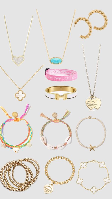 Cute Preppy Jewelry, Jewelry For Teenage Girl, Jewlary Pic Aesthetic, Cute Jewelry Aesthetic, Places To Get Jewelry, Preppy Jewelery, Where To Get Jewelry, Every Jewels, Preppy Jewlery