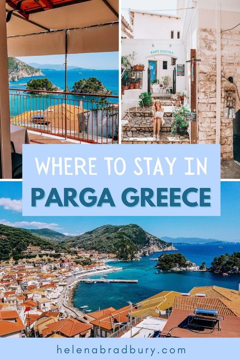 Parga is a great option for a Greece summer holiday, plan where to stay in Parga, Greece with this guide to the best Parga self catering accommodation and hotels to suit every budget | parga greece where to stay | parga where to stay | parga accommodation | parga greece things to do | parga greece aesthetic | parga greece beach hotels | parga greece hotels | best hotel greece | best hotels in greece | greece best hotels | greece accommodation | greece hotels | best honeymoon spots in greece Greece Accommodation, Apartment With A View, Mediterranean Hotel, Best Hotels In Greece, Hotel Greece, Greece Resorts, Parga Greece, Hotels In Greece, Greece House