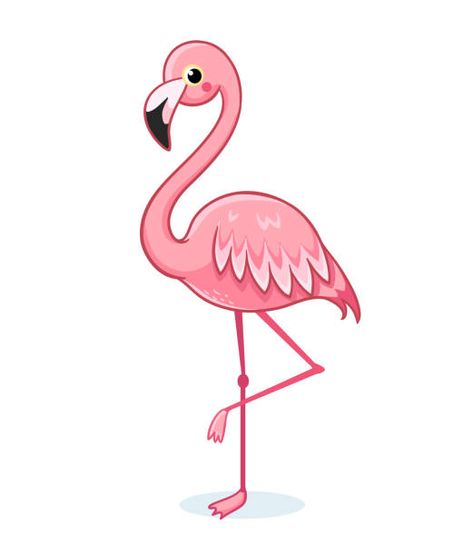 Flamingo Illustration Graphics, Flamingo Clip Art, Cartoon Flamingo, How To Draw Flamingo, Flamingo Vector, Flamingo Illustration, Avengers Logo, Cartoon Fish, Cartoon Sketches
