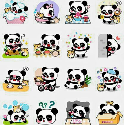Kawaii, Panda Stickers Printable, Panda Stickers, Panda Gif, Kawaii Panda, Scrapbook Stickers Printable, Stickers Printable, Panda Love, Crystal Art