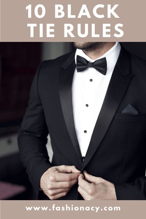 Black Tie Rules Black Tie Tuxedo Men, Gala Black Tie Dress, Black Tie Formal Mens Attire, Black Tie Tuxedo Wedding, Mens Dinner Suits Black Tie, Ties For Men Wedding, Black Tie Suits For Men Wedding, Black Suit Black Shirt Black Tie, Black Tie Groom Tuxedos