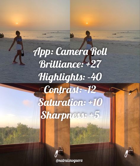 Camera Roll Filter No Filter Edit Iphone, Soft Skin Filter Camera Roll, Yellow Filter Camera Roll, Best Filters For Photos, Beach Camera Roll Filter, Professional Photo Filters, Natural Filter Iphone, Natural Filter Vsco, Tropical Filter Camera Roll