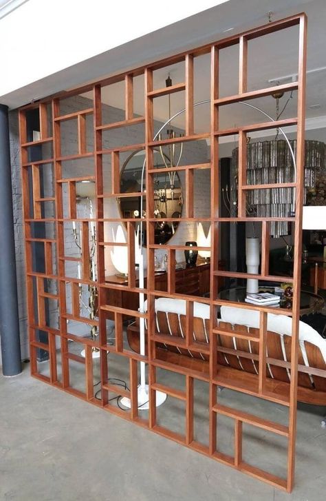 Wood Partition Design, Partition Design Ideas, Divider Shelves, Room Divider Design, Cubicle Partitions, Wood Partition, Room Divider Shelves, Wood Room Divider, Modern Room Divider