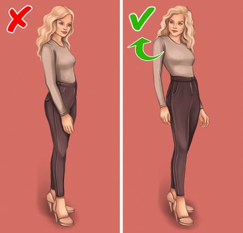 How to Look Thinner in Pictures / 5-Minute Crafts Flattering Poses For Women Body Types, How To Pose Thinner In Pictures, Best Way To Stand For Photos, How To Look Tall In Pictures, How To Pose To Look Better In Pictures, Slim Photo Poses, Photography Poses For Short Women, Posing Guide For Women Standing, Poses To Make You Look Taller