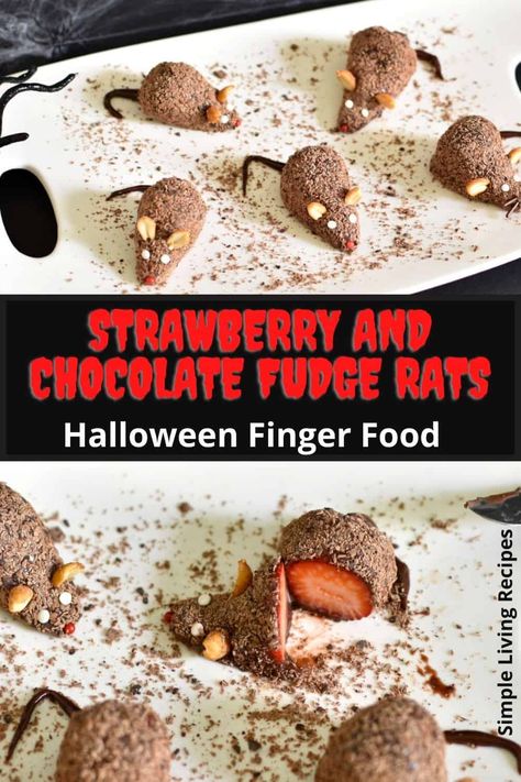 Halloween Finger Foods, Strawberry And Chocolate, Recetas Halloween, Creepy Halloween Food, Halloween Desserts Easy, Dessert Halloween, Halloween Food Appetizers, Spooky Food, Halloween Dessert