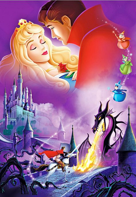 sleeping beauty, disney, movie, fairy tale Princesa Disney Aurora, Princess And Prince, Disney Poster, Sleeping Beauty 1959, Image Princesse Disney, Walt Disney Characters, Disney Princess Aurora, Images Disney, Wallpaper Disney